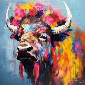 "Crowned in Wildflowers" by Tiffany Bohrer - Archival Giclée Print on Canvas